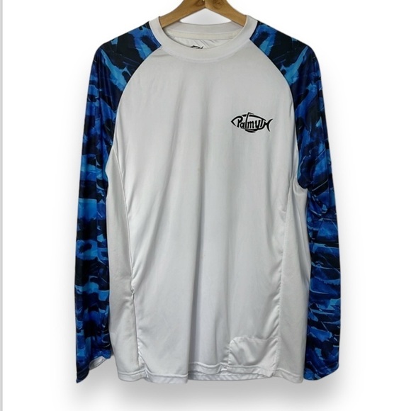 Palmyth Shirt Men's Size Medium Long Sleeve Fishing UV UPF 50+ Sun Protection - Picture 1 of 16